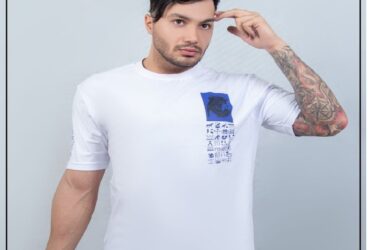 تیشرت یقه گرد سفید