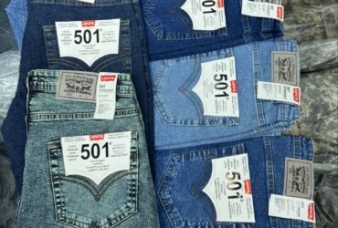 شلوار جین راسته پارچه پنبه ترک