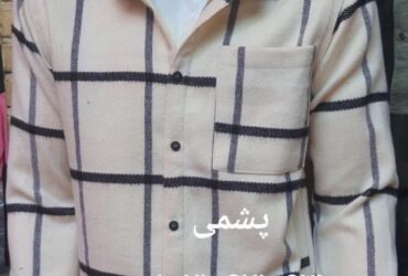 پیراهن تولیدی مردانه پشمی پنبه گرم بالا کد 939