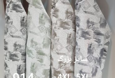 پیراهن مردانه چاپی کنفی تولیدی سایز بزرگ
