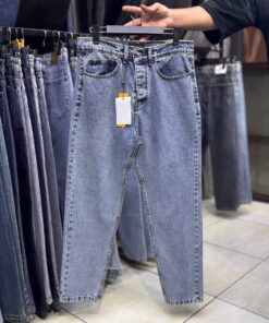 شلوار جین مام فیت پارچه کویر