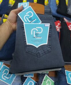 Alternative view of شلوار جین راسته پارچه پر شست ( کد 1001 )