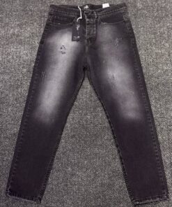 شلوار جین مام فیت طرح جدید