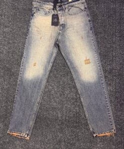 شلوار جین مام فیت طرح جدید