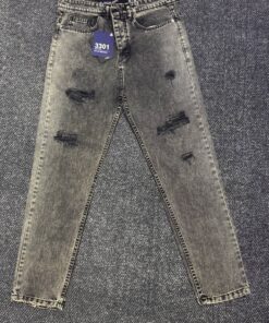 شلوار جین مام فیت طرح جدید