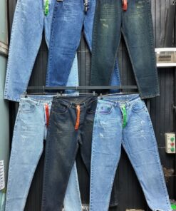 شلوار جین مام فیت پارچه کویر