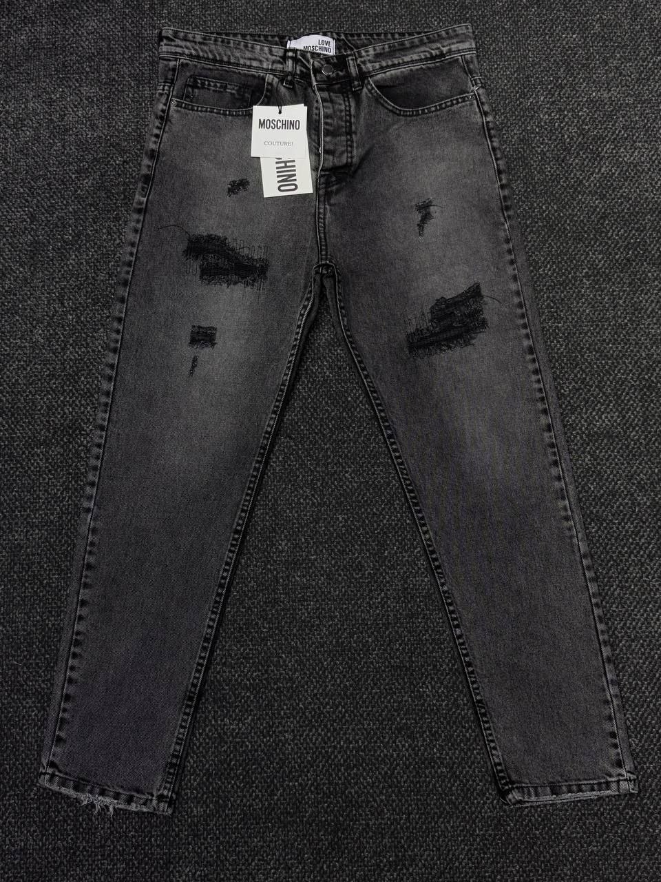 شلوار جین مام مشکی زغالی