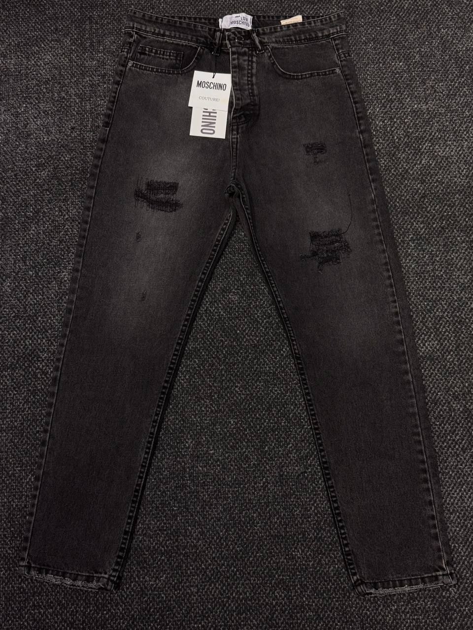 شلوار جین مام مشکی زغالی