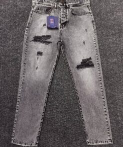 شلوار جین مام مشکی زغالی