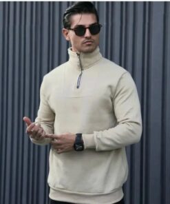 دورس نیم زیپ سه نخ اسپان تو کرک دار