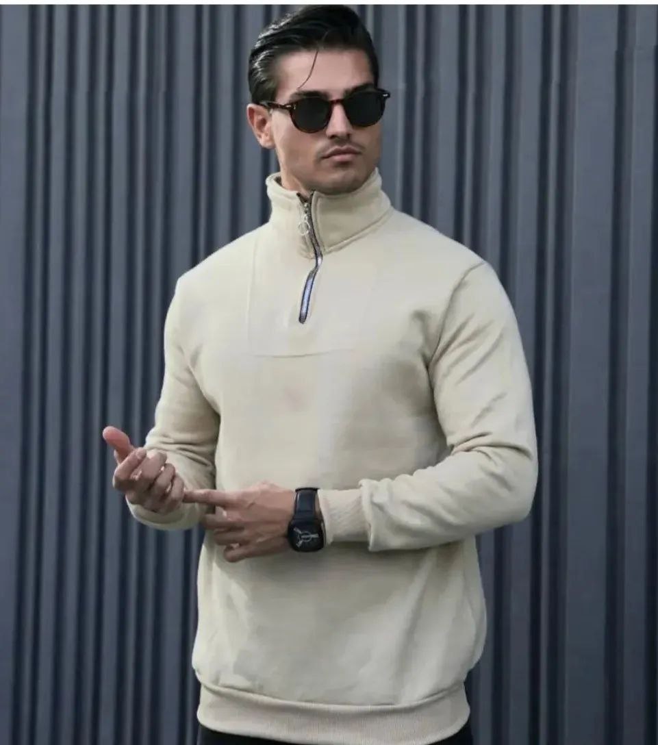 دورس نیم زیپ سه نخ اسپان تو کرک دار