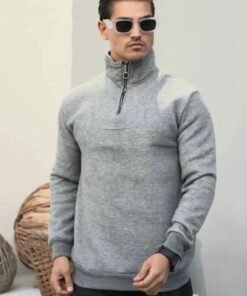 دورس نیم زیپ سه نخ اسپان تو کرک دار