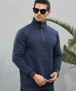 دورس نیم زیپ سه نخ اسپان تو کرک دار