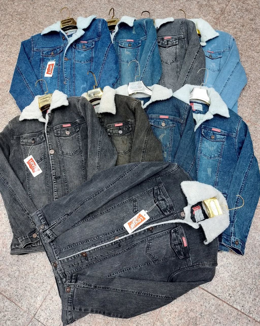 کت جین مردانه توو خزدار پارچه پر